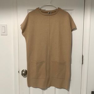 ASOS Tan Sweater-Dress/Top with Pockets